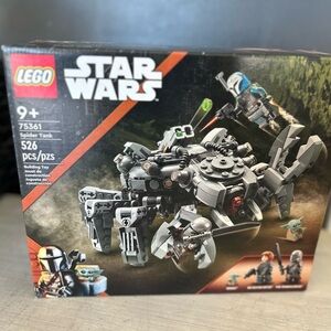 Lego Star Wars Gray Spider Tank Set with Dark Gray and Black Accents